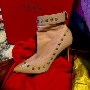 Valentino Stud Ankle Boots